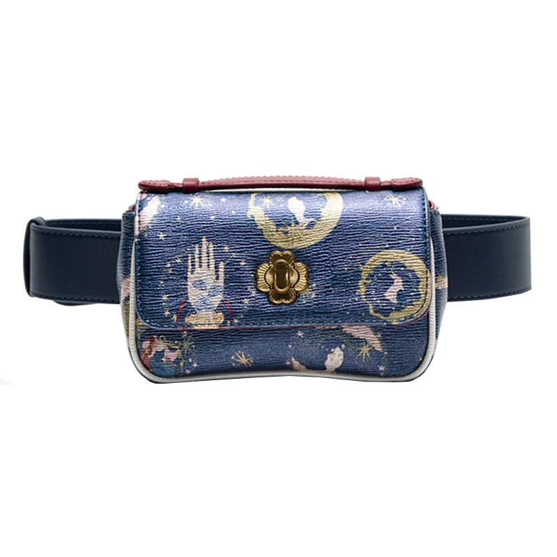 

2020 Early Spring Women Bags Starry Sky Series Blue Waist Packs Famous Designer Niche Style Square Handbags Purse Clutch Louis