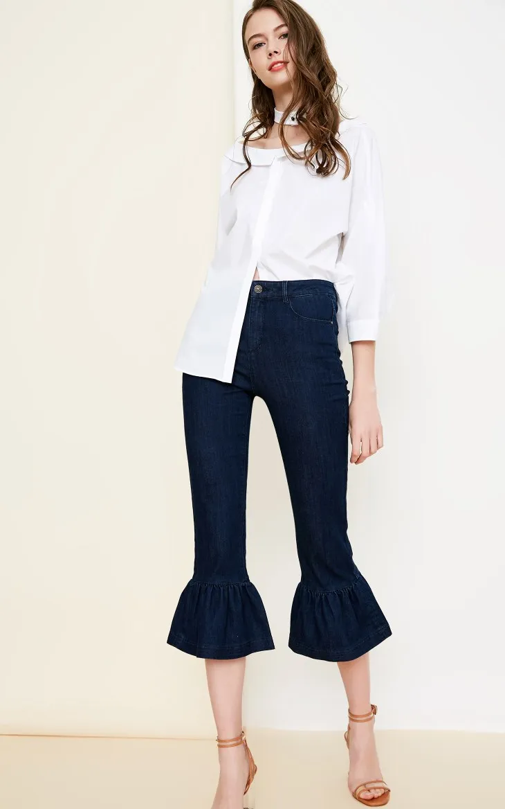 Vero Moda Новое поступление женские облегающие джинсы капри с высокой посадкой | 31836I501
