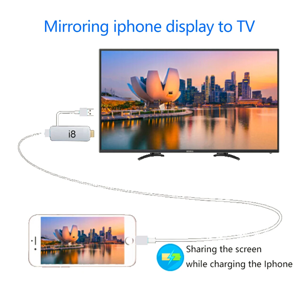 200 см конвертер кабель Цифровой HDMI tv AV адаптер для iphone ipad(поддержка IOS8 и выше