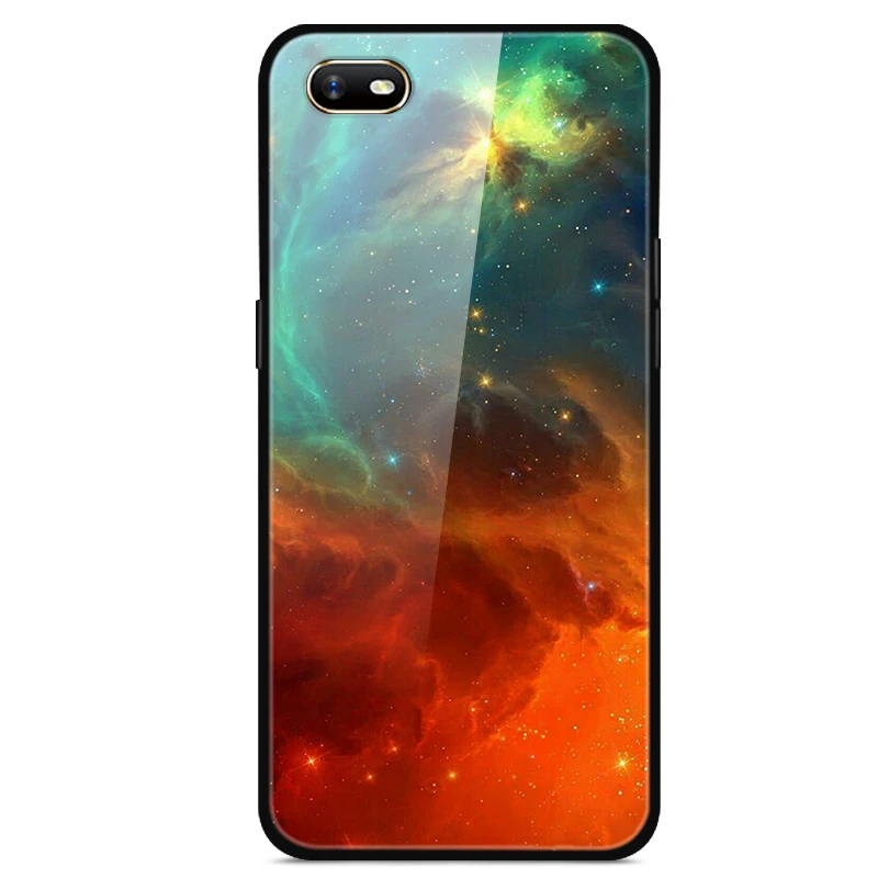 Для OPPO Realme C2 чехол закаленного стекла задняя жесткий чехол для OPPO A1K CPH1923 A 1 K A1 K OPPOA1K чехол Capas RealmeC2 силиконовый бампер