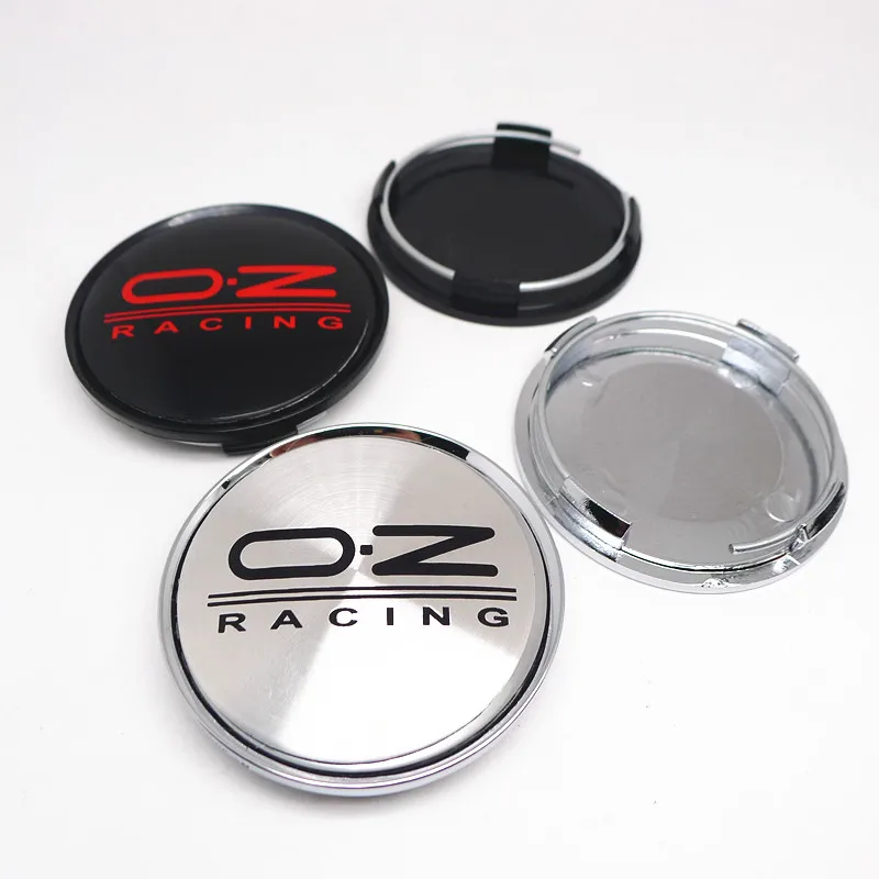 4pcs 63mm 57mm OZ 레이싱 휠 센터 캡 허브 교체 M595 방진 커버 Hubcaps 자동차 스타일링 액세서리