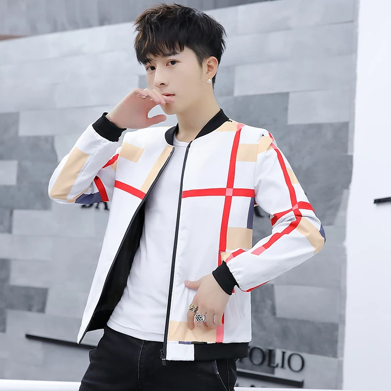 Мужская куртка Новая красивая со стоячим воротником на весну и осень