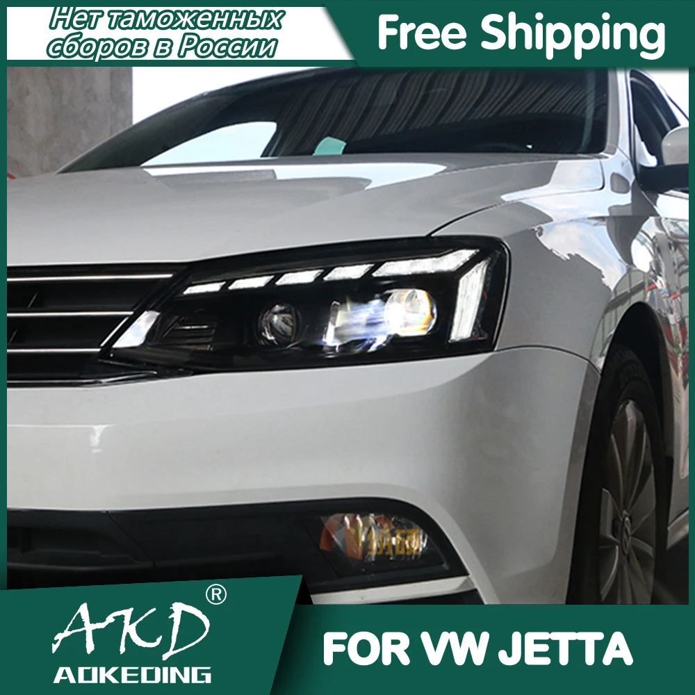 Фасветильник головного света для VW Jetta 2011-2019 s mk6 DRL дневные ходовые огни