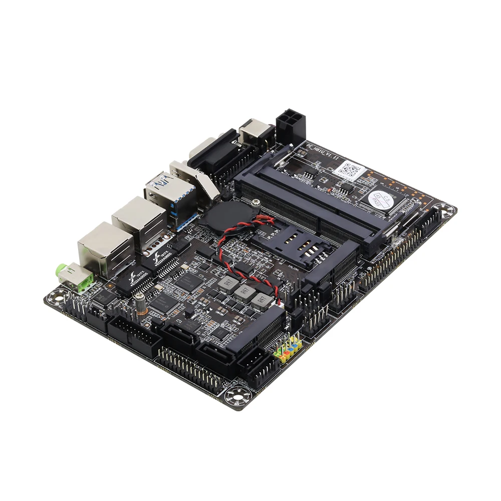 Безвентиляторный i7-5500U Мини ПК Windows Linux Двойной гигабитный Ethernet wifi 4G LTE 6 * RS232/485 8 * USB HDMI VGA промышленный микро ПК