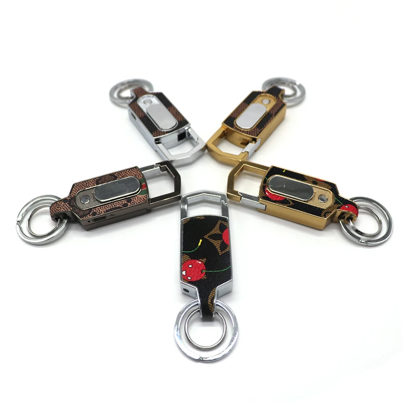 Сенсорная горка Зажигалка USB Электронная зарядка беспламенная Дымчатая перезаряжаемая сигарета наружная ветрозащитная портативная Kaychain Ligther