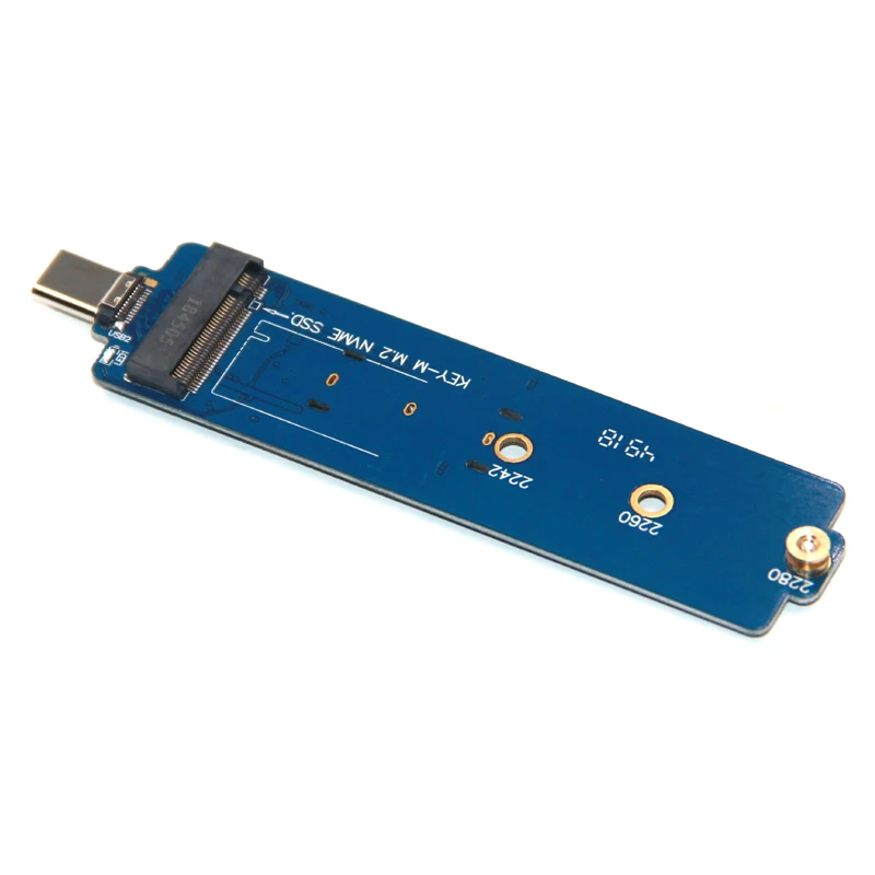 Портативный выдвижной type-C USB 3,1 до M.2 NVME PCIE SSD мобильный диск 10 Гбит/с Алюминиевый сплав M.2 M ключ PCI Express HDD корпус