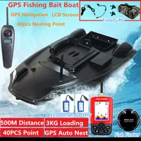60CM Large Size GPS Fishing Bait Boat 500M 3KG Load 40pcs GPS Point Auto Cruise GPS Navigation Nest With Fish Finder Dual Batter 1