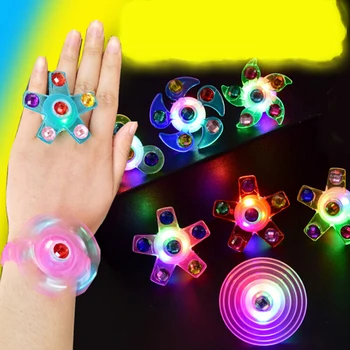 

Hot Fidget Spinner Light Up Ring Stress Relief Fidget Toys Supplies Party Favors