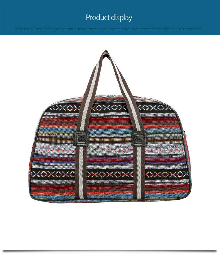 WOBAG, модный мужской и женский светильник, дорожная сумка, Большая вместительная сумка для хранения, складная дорожная сумка, цветная полоса, на короткое расстояние