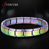 New Stainless Steel Charm Bracelets For Women Men's 5 Colors Gold Black Blue body Bracelet & Bangle Fashion Jewelry Gift ► Photo 2/5