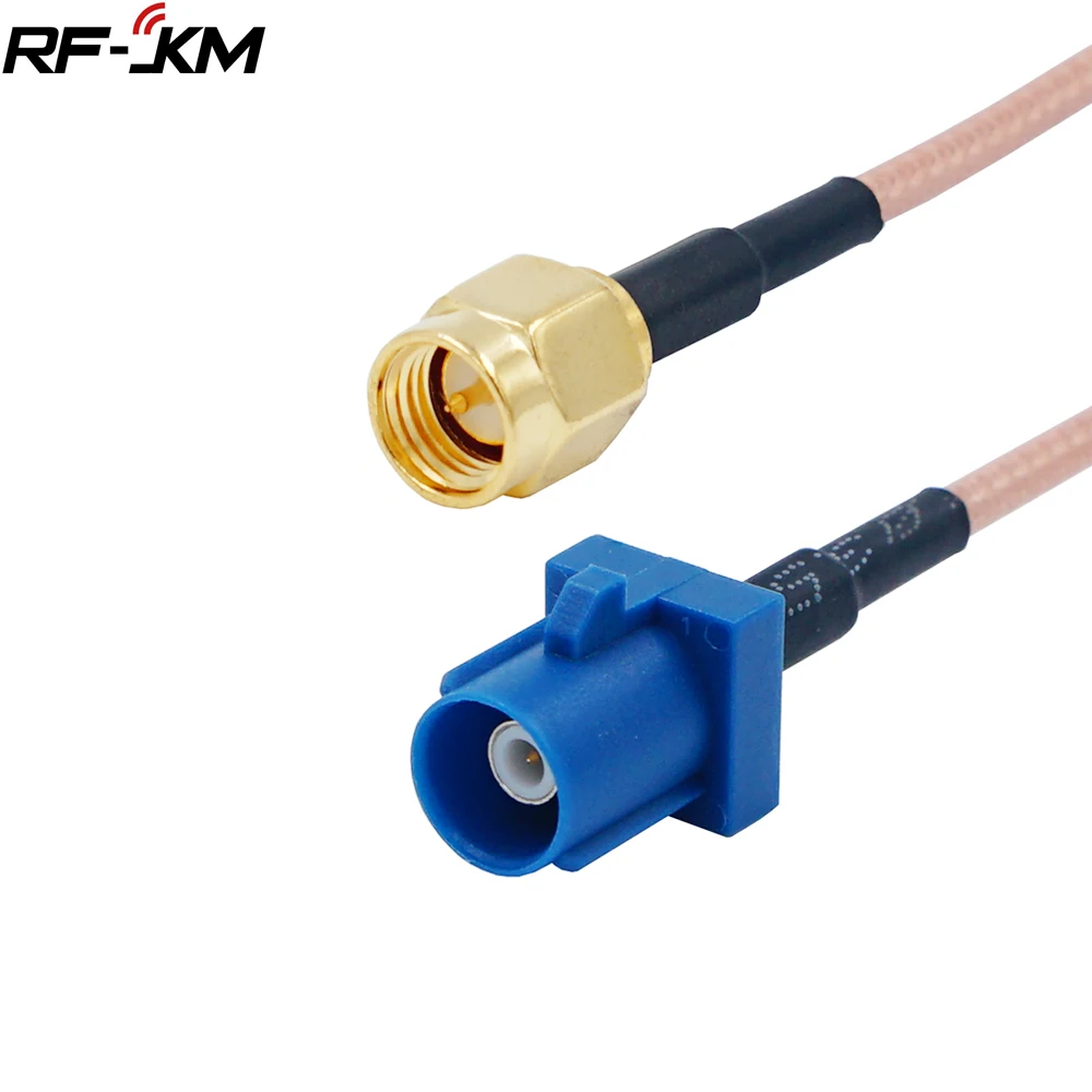 Vecys Cavo Adattatore Fakra C Maschio A SMA Maschio Per Antenna GPS – Lunghezza 15 Cm, RG174, Per DVR Auto, Tracker E Navigatori - 6