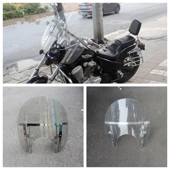 

Motorcycle Clear 30-41mm Wind Windshield Windscreen For Harley Dyna Electra Street Glide FLHT Sportster 1200 883
