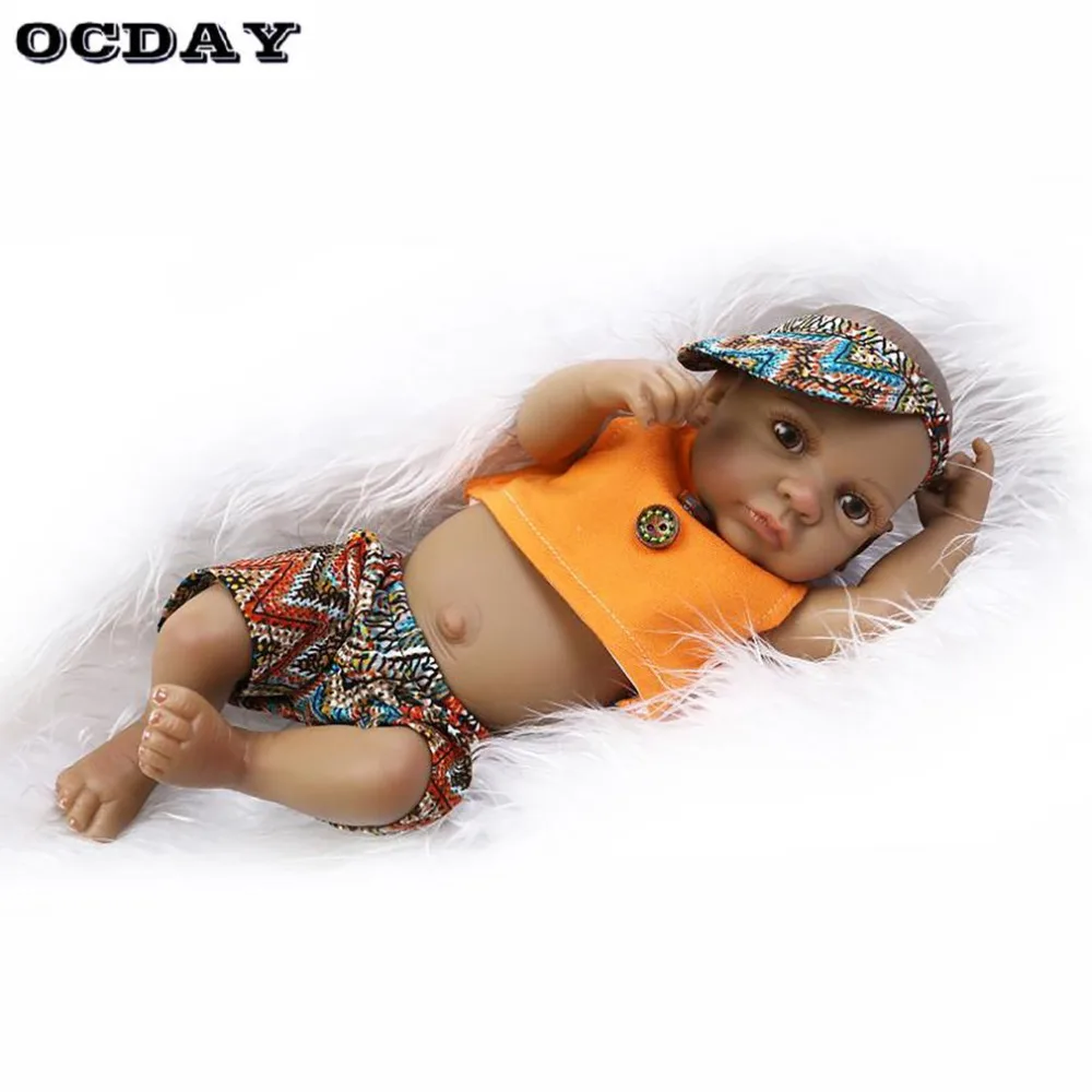 OCDAY 10 дюймов Reborn baby Dolls игрушки мягкие силиконовые реалистичные куклы для младенцев сенсорные милые Bonecas куклы для детей Девочки Мальчики Playmate