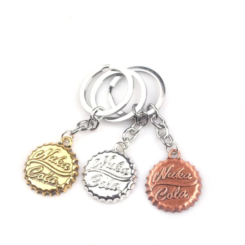 ZXMJ Game Fallout 4 Beer cap keychain Keyring Creativity Jewelry Gift For Car Key Holder Alloy metal Pendant Accessories | Украшения и