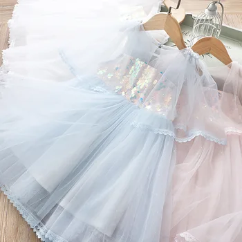 

5p279Tutu Embroidery Princess Baby Girl Dress 2020 Spring Party Wedding Easter Day Kid Dress For Girl Wholesale Child Clothes