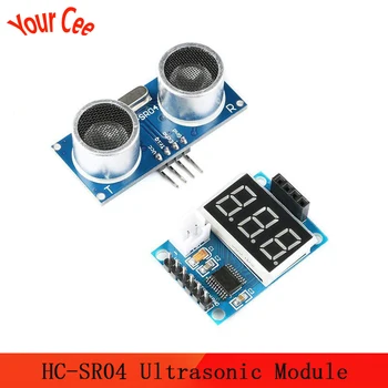 

1lot HC-SR04 Ultrasonic Module Distance Measuring Transducer Sensor Detector Ranging Module with Digital Display Control Board
