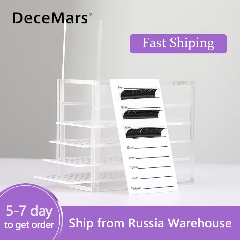 Контейнер для хранения накладных ресниц 5-слойный акриловый поддон наращивания