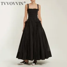 Новое весеннее модное черное платье без бретелек с открытой спиной в стиле пэчворк Плиссированное женское платье длиной до щиколотки AS016