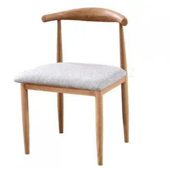 

Imitation solid wood wrought iron horn chair western restaurant cafe table and chair back dining chair restaurant tea shop table