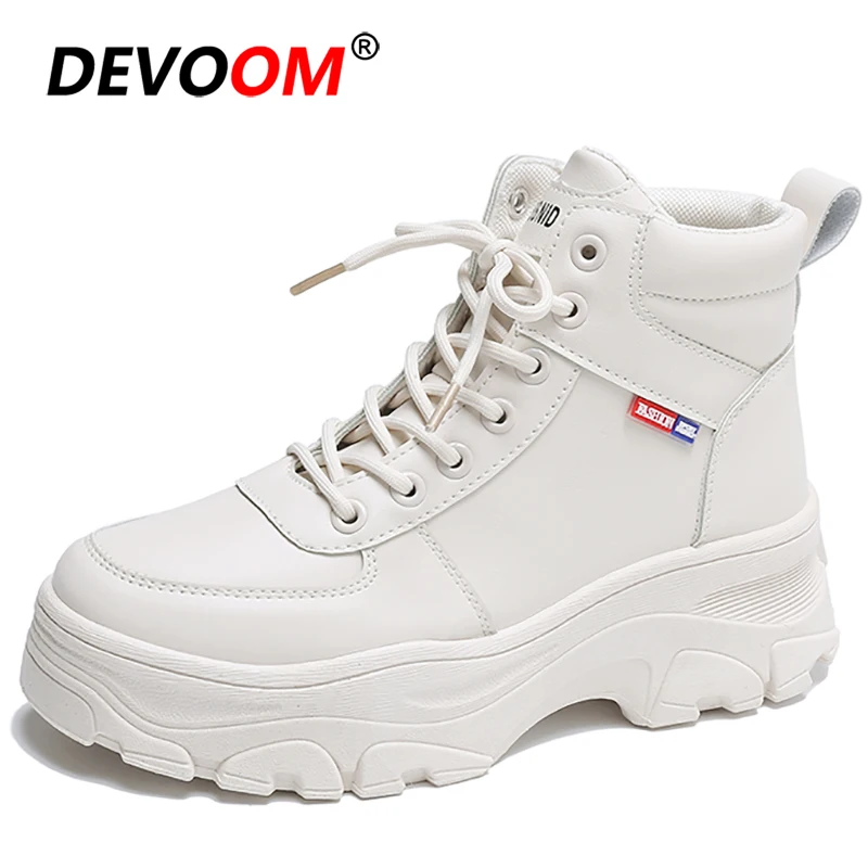 2020 White Snow Boots Female Women Shoes Ladies Platform Boots Winter Warm Fur Shoes Ankle Chunky Boots Designer Botines Mujer