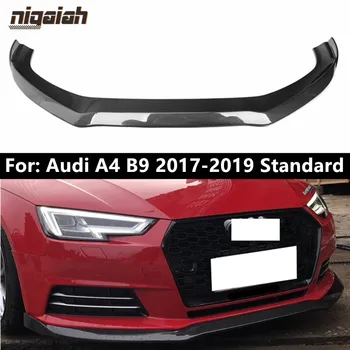 

Carbon Fiber Front Lip for Audi A4 B9 2017 2018 2019 Standard / Sport Version Front Bumper Protective Cover Front Skirt Trim
