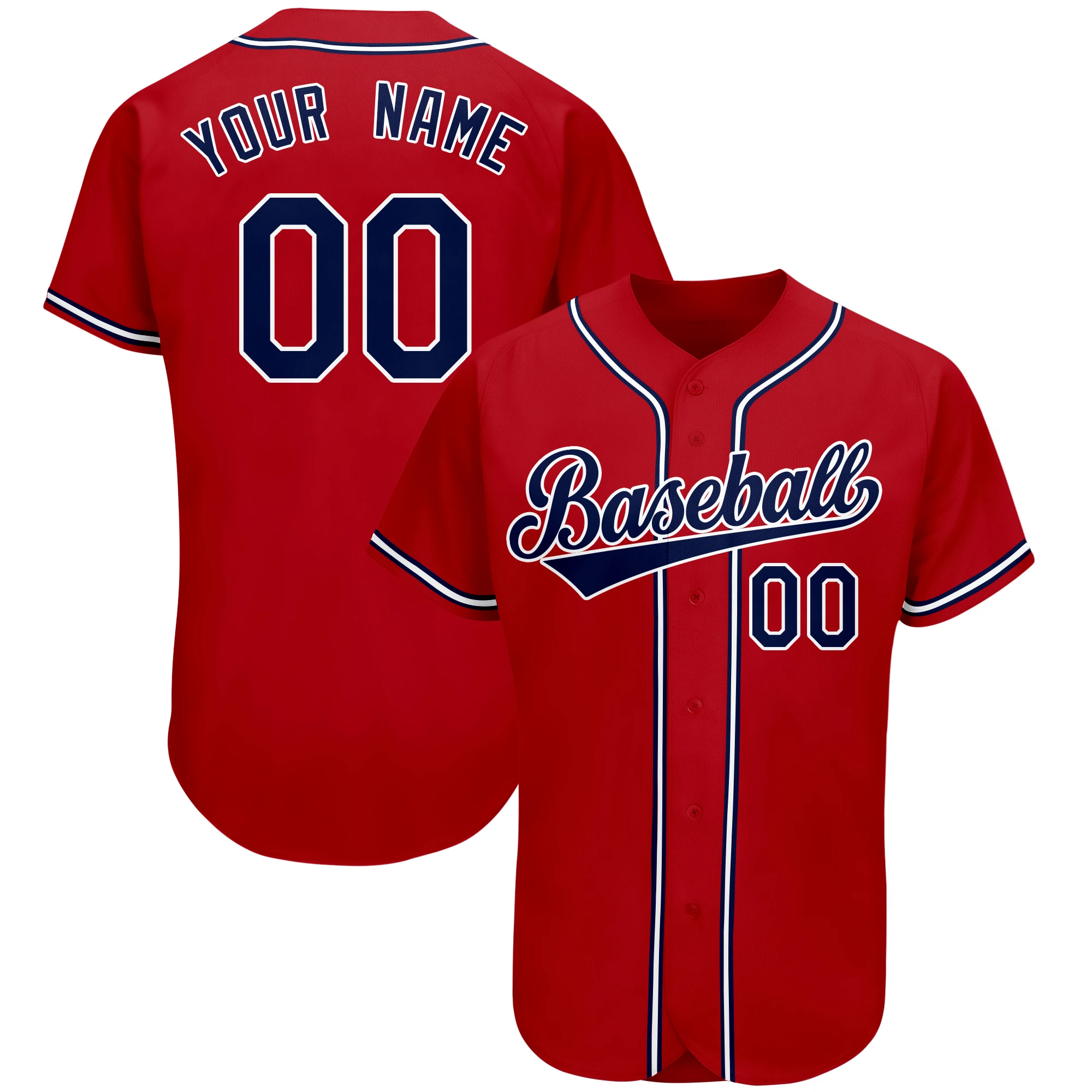Custom Men/youth Baseball Jersey Make Your Own Baseball Shirt