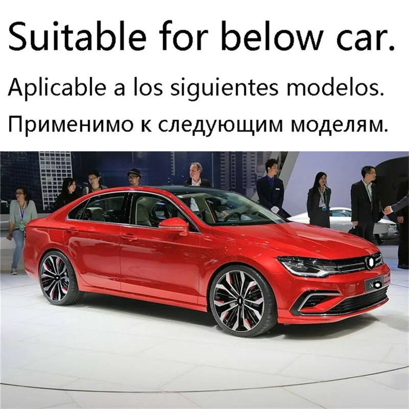 Оконный внешний хромированный автомобильный Стайлинг с яркими блестками, декоративная Защита 13 14 15 16 17 18 для Volkswagen Lamando