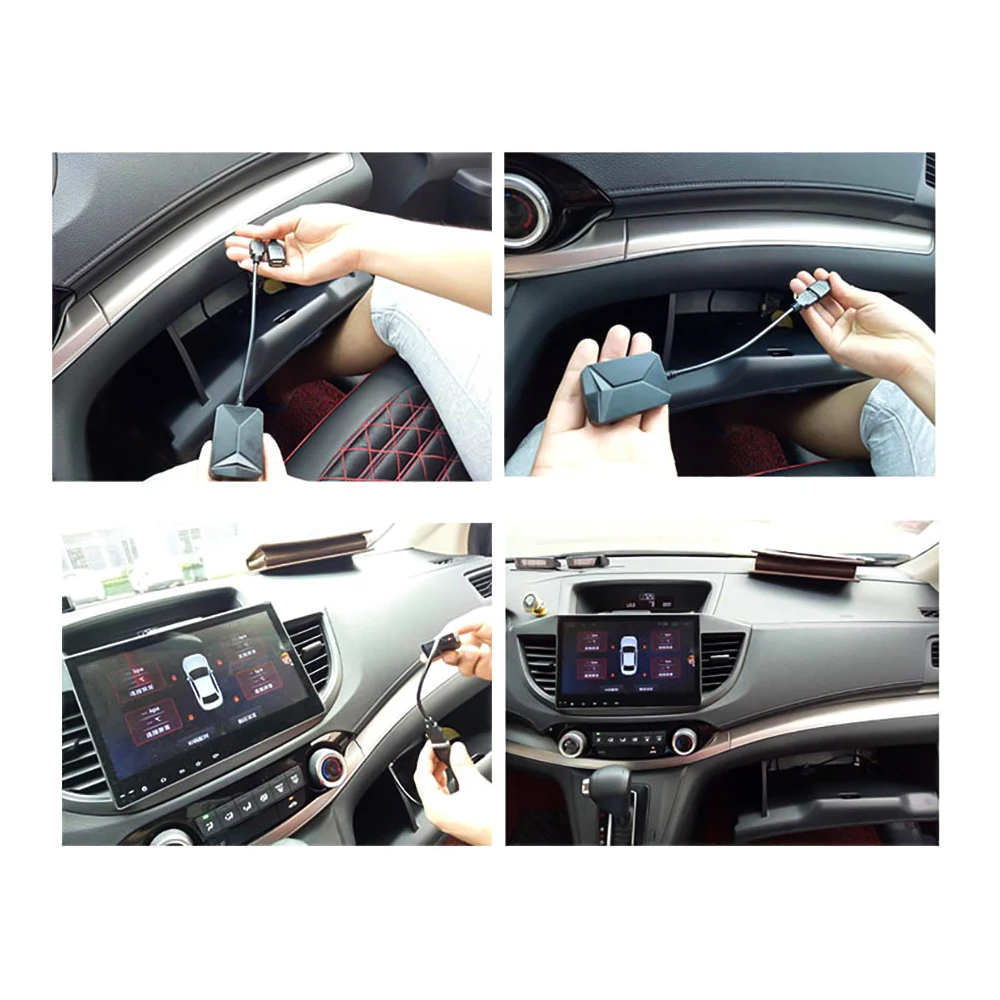 AOSHIKE USB Android TPMS система контроля давления в шинах Дисплей Сигнализация внешний внутренний 4 датчика Android навигация
