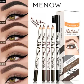 

Menow 5 Colors Cosmetic Eyebrow Enhancer Eyebrow Pencil Fine Sketch Eye brow Tattoo Tint Pen Fine Sketch Makeup Tools