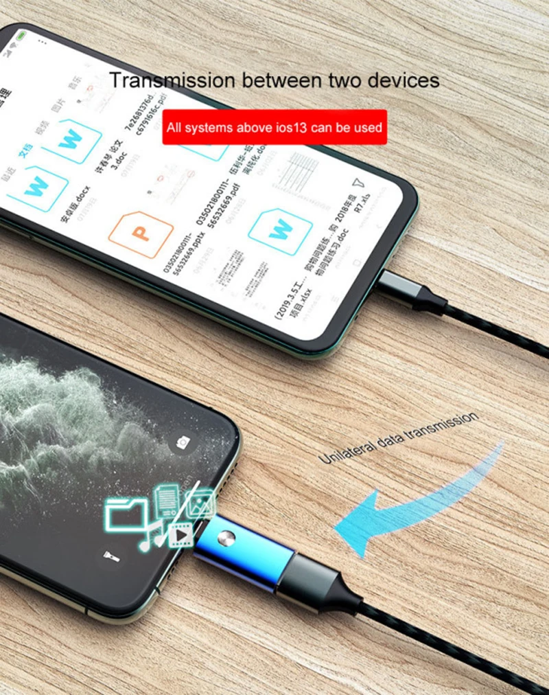 Для iPhone OTG адаптер 8 Pin к USB 3,0 для iPhone 11 XS X XR 7 8 6 Plus адаптер конвертер только для iOS13 выше для U диск мышь