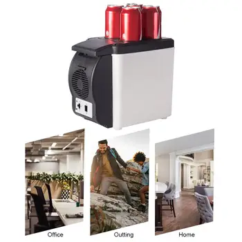 

Front Seat Mini Fridge Car 12V Beverage Cooler Warmer Car Portable Heating Cooling Box Car Mini Refrigerator Camping Freezer