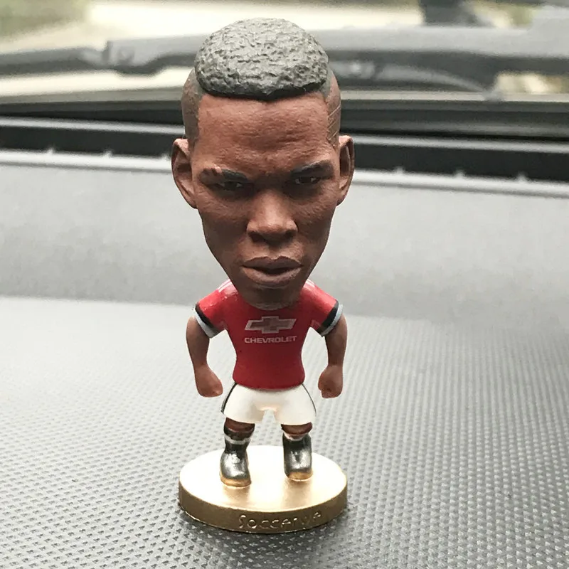 Car ornaments funny football characters star doll Messi Ronaldo Nei Marpe Bam ornaments car decoration - Название цвета: Gray