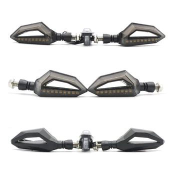 

2Pcs Motorcycle Turn Signal Light Off-Road Motorcycle Led Double Light Two-Color Universal Turn Signal