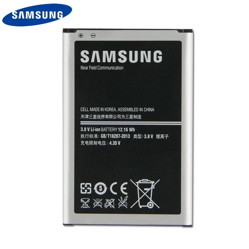 samsung Батарея B800BC B800BE для samsung GALAXY NOTE 3 N9006 N9005 N900 N9009 N9008 N9002 Note3 с NFC 3200 мАч