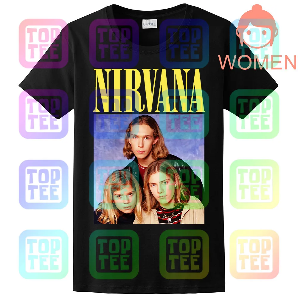 Новинка Nirvana Hanson футболка уличная одежда размер S-3Xl - Цвет: WOMEN-BLACK