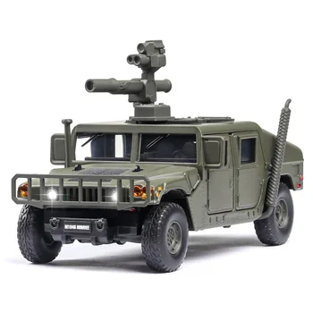 

1:32 Hummer M1046 Military Model Children's Alloy Toy Model Children's Sound and Light Toys