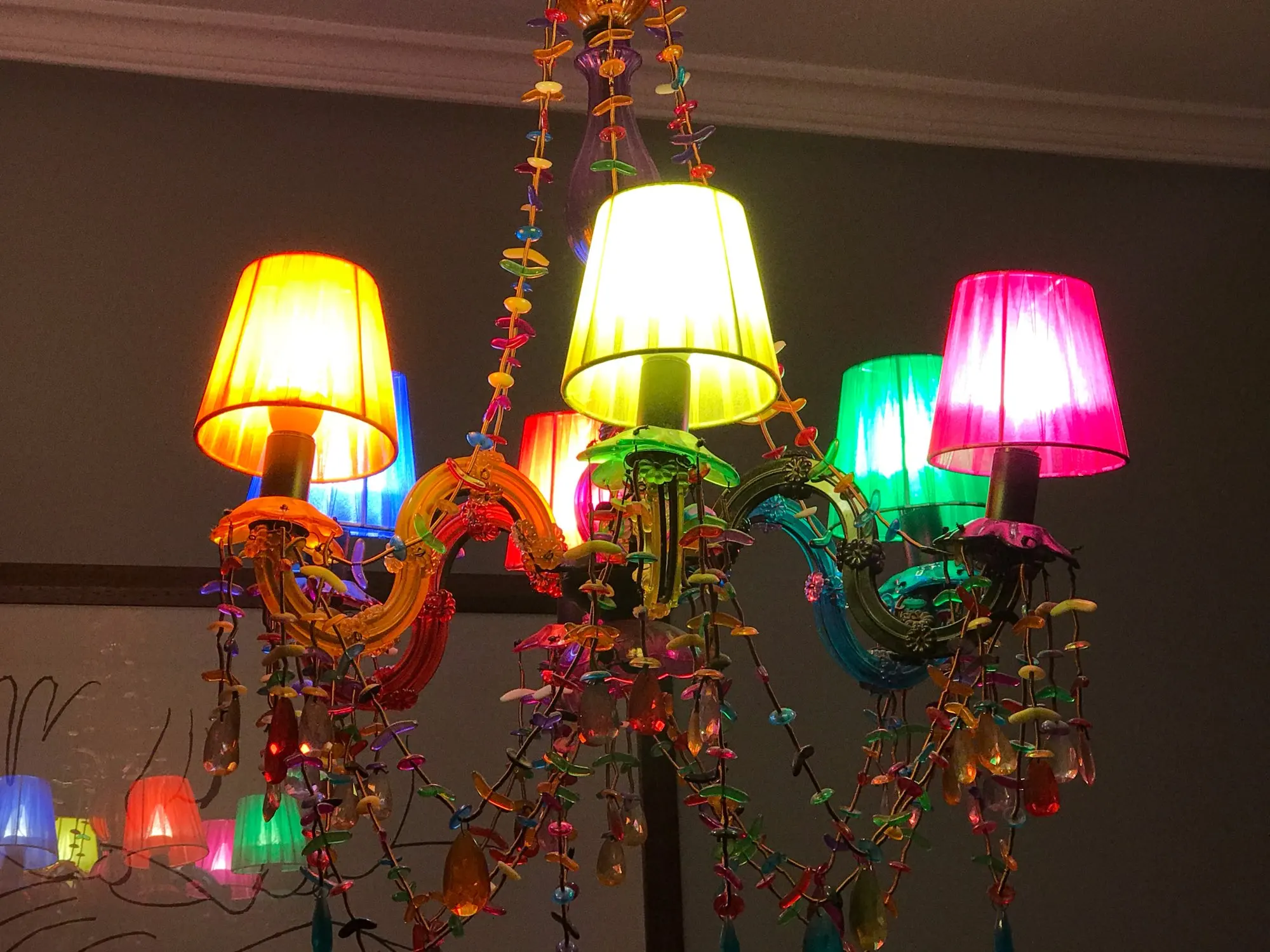 Современная кружевная люстра диаметром 12 см белая черная розовая фиолетовая