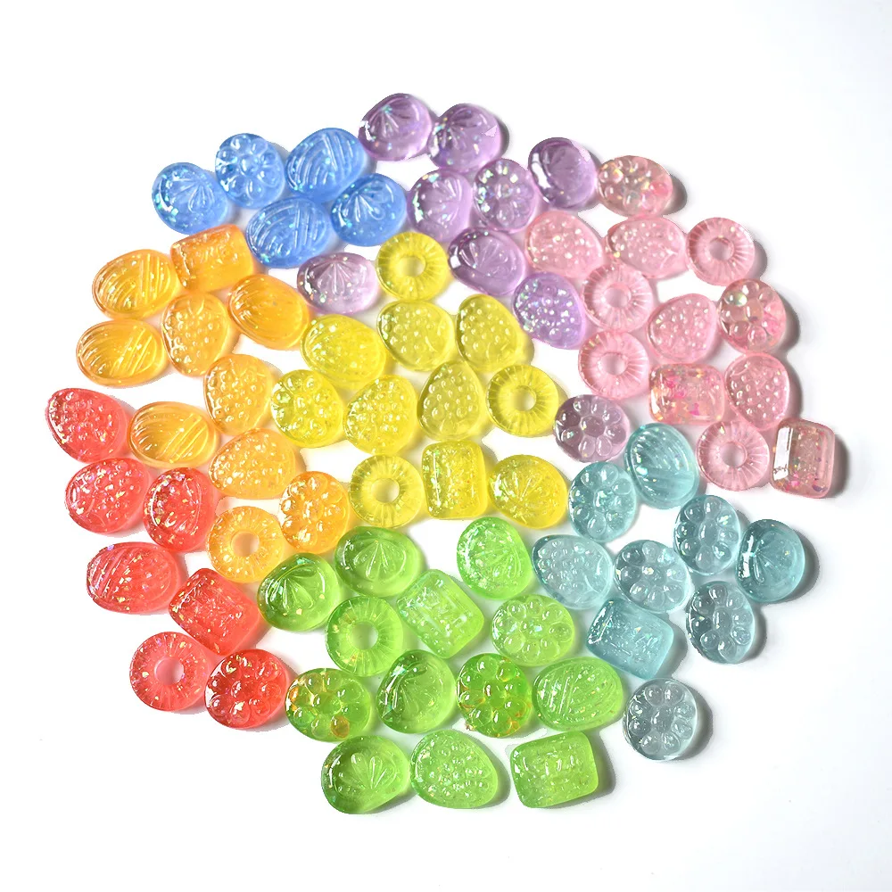 250pcs Mixed Cabochons Sweet Decoden Kit mix kawaii Cabochon flat