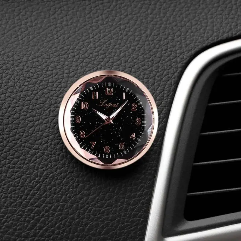 Автомобильные цифровые часы, декоративные часы, авто интерьерные орнаменты, часы-наклейка, кварцевые часы, светящиеся автомобильные аксессуары BZ847