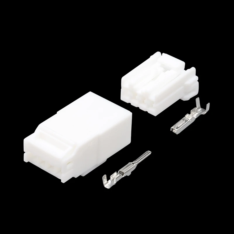 

5 sets 4Pin Automobile connector Cable waterproof plug Male 174922-1and Female housing 174929-1