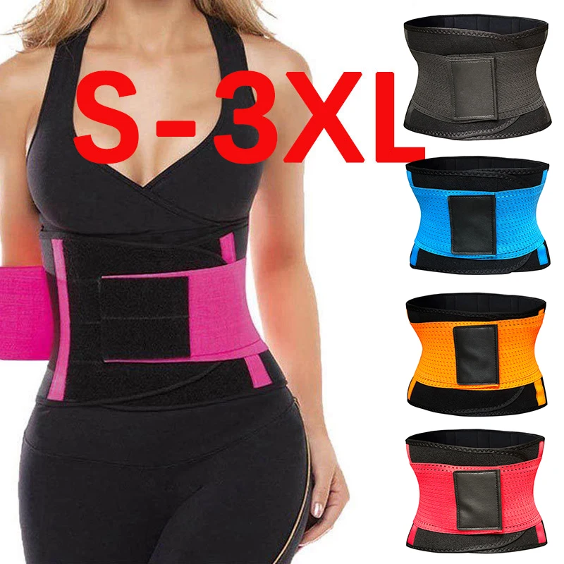 Women Men Waist Trainer Belt Tummy Control Waist Cincher Trimmer Sauna