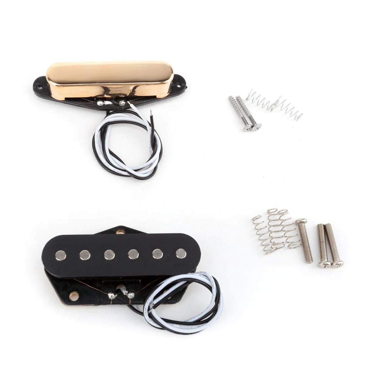Musiclily Pro черный 54 мм мост и золото 50 шеи одной катушки Пикап Набор для Telecaster Теле