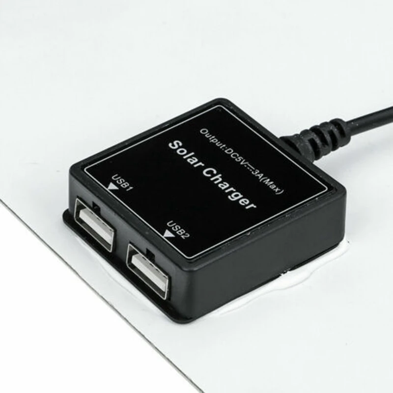30 Вт двойной USB Гибкая солнечная панель комплект+ 10А Контроллер+ зажим для наружного автомобильного зарядного устройства