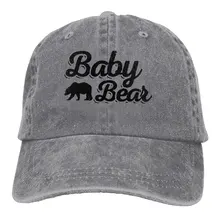 Bear1 унисекс бейсбольная кепка хлопок деним Регулируемая Кепка для гольфа s для мужчин или женщин