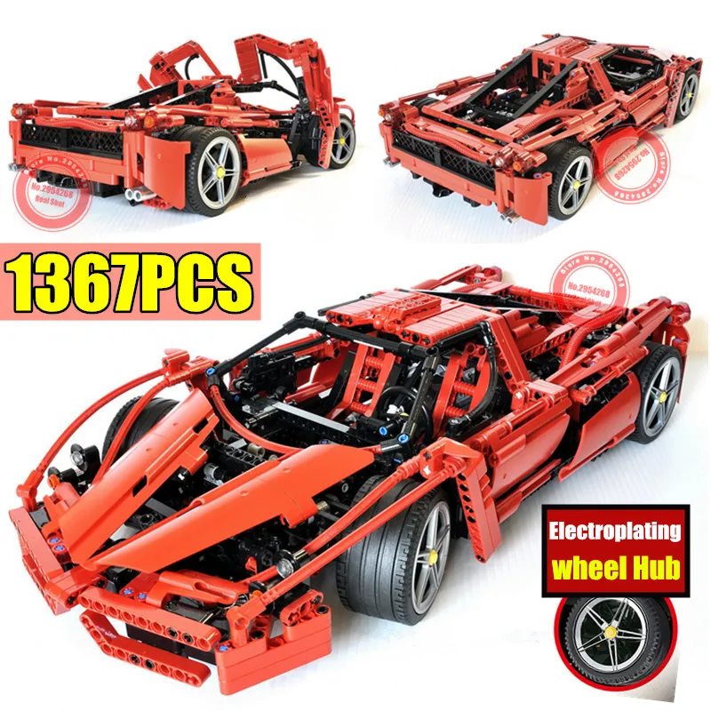 Новый Классический гоночный автомобиль MOC Enzo техническая модель строительные