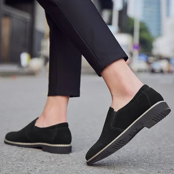 

Men's Dress Shoes Special Suede Business Leather Shoes Men Loafers Classic Designer Wedding Shoes Man