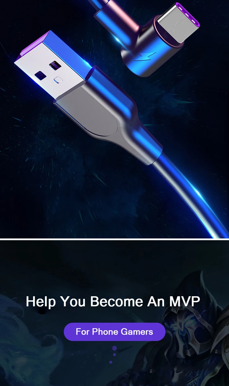 USB кабель для Тип-C huawei Xiaomi samsung локоть 5A Быстрый зарядный кабель мобильного телефона кабель для передачи данных 1 м 1,5 м 2 м USB-C кабель