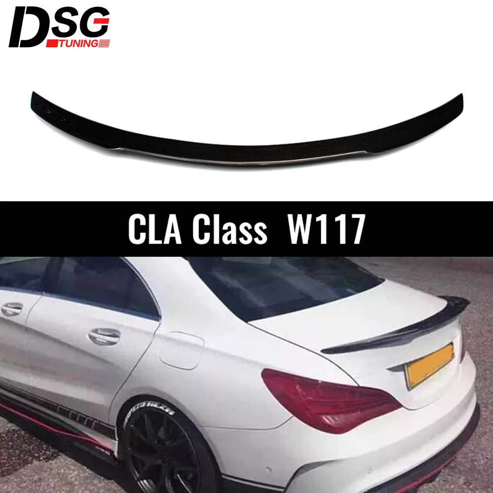 Задний спойлер на крышу, крыло багажника для Mercedes CLA Class CLA45 W117 C117 cla 200 250 260 AMG 2013- углеродное волокно