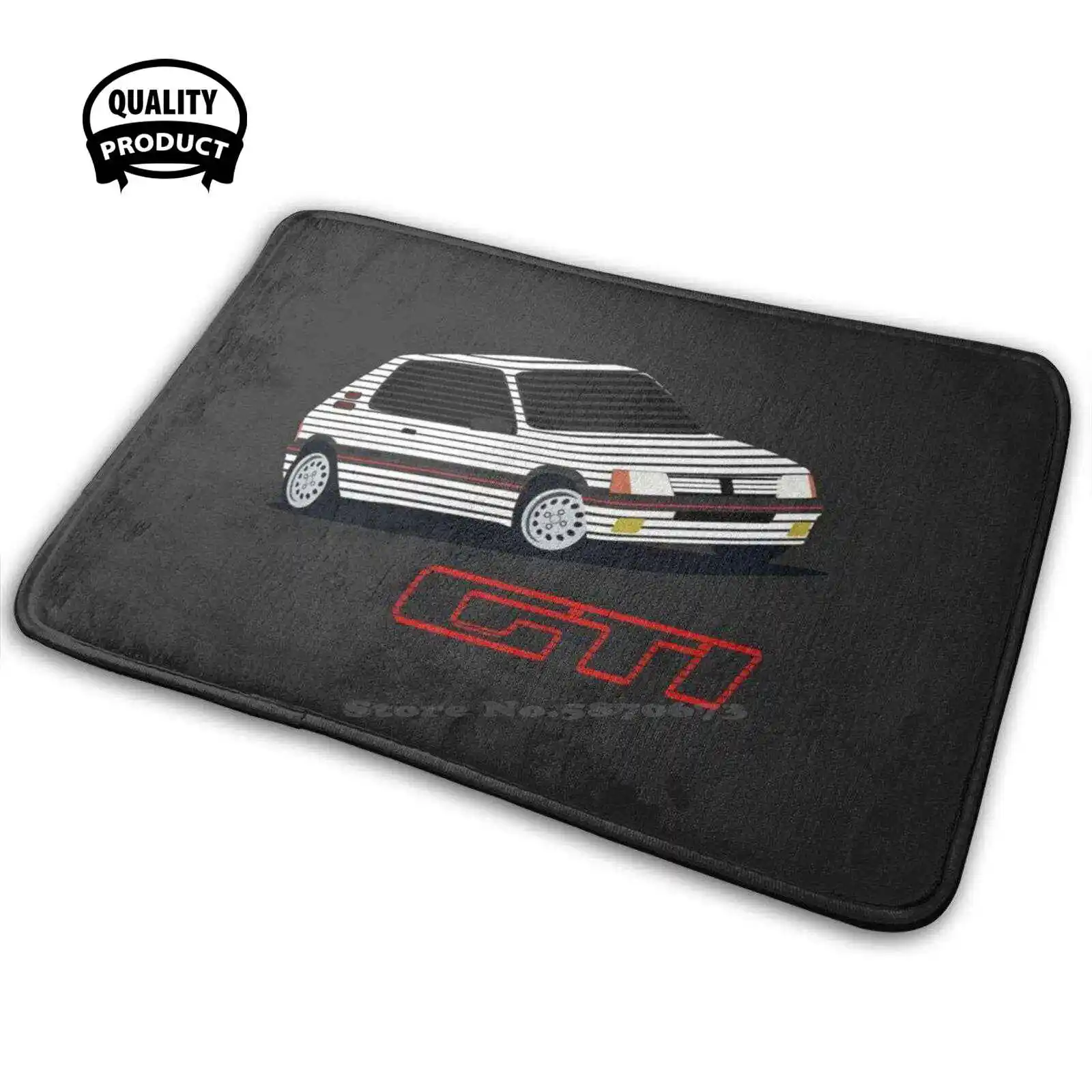 205 Gti Soft House Famiglia Antiscivolo Tappeto Tappeto Gti Hot Tratteggio 205 206 207 208 106 107 108 Turbo T16 Peugeot Rally Auto Racecar