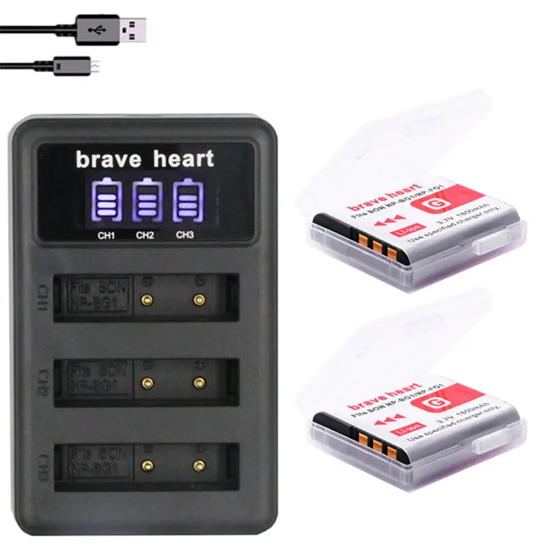 NP BG1 FG1 Battery + 3 лота зарядного устройства для SONY Cyber shot DSC H3 H7 H9 H10 H20 H50|Цифровые